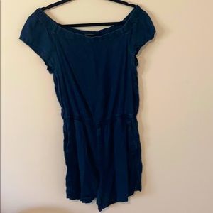 Denim romper